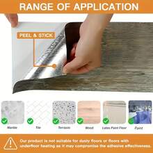 10pcs/20pcs Set 40x15cm/15.75x5.91in 0.6m²/1.2m² Removable Peel And Stick Floor Tiles, PVC Wood Grain Floor Stickers, Furniture Decor For Bedroom, Kitchen, Living Room, Hotel - Multicolor - View 11