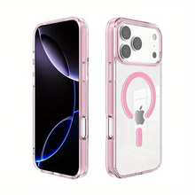 【よく売れる】i Phone 17/17Pro/17Air/17 Pro Max、16 Pro/ 16 pro max、15/ 15 Pro /15 プロマックス、14pro/ 14pro 最大、13pro/ 13pro 大きい、12pro/ 大 12 11、大11promaxシリーズ用透明磁気ワイヤレス充電対応ケース - TPU素材製のスタイリッシュで耐衝撃なミニマルデザイン。 クリア保護カバーで、傷防止と携帯アクセサリーとして最適 - ピンク - チェックする 2
