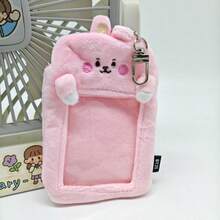 正版官方授权萌系风格挂件可爱BT21卡通毛绒卡包可放餐卡拍立得小卡片照片展示挂件