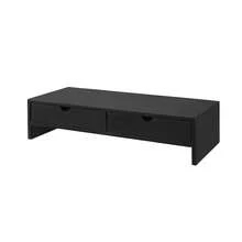 SoBuy BBF02 Monitor Screen Stand Monitor Riser Screen Riser Monitor Stand With 2 Drawers White WHT Approx.: 47x11x18cm - Black - View 7