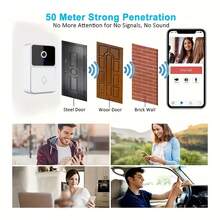 LUMIVAULT X3PRO Smart Doorbell Camera With HD Video, Night Vision, Two-Way Audio, Dual Mic, Wi-Fi, App Alerts, Battery/USB Power, Cable-Free Installation For Home Security - Compatible With Smart Doorbells - Multicolor - View 10