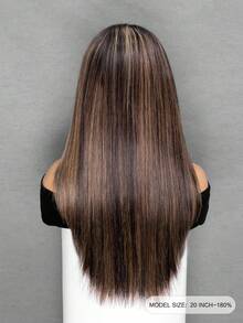 OQ 6x4 Lace Front Wig, 16-24 Inches, 180% Density, Pre-Plucked Hairline, Ombre Blonde Straight Wig, Natural Looking, Versatile Style For Business, Casual, Sexy, Halloween, Travel, Y2K Chic - SNATURAL/27 - View 6