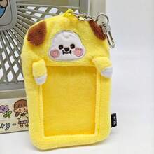 正版官方授权萌系风格挂件可爱BT21卡通毛绒卡包可放餐卡拍立得小卡片照片展示挂件