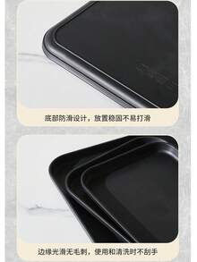 Rectangular Trays Available In Large, Medium, And Small Sizes, Plastic Restaurant Dining Plates, Household Cups, Tea Trays, Fast Food BBQ Plates, Kitchen Supplies Suitable For Everyday Family Life, Festive Parties, Christmas, And Essential Items For Holidays.