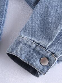 Boys' Casual Distressed Denim Jacket, Spring/Autumn