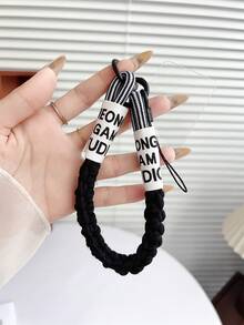1 件手工字母编织手机挂绳、包包和相机挂饰 - 彩色 - 查看 12