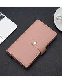 Porte-carte personnalisé, organisateur de cartes de visite professionnel, organisateur de journal de bureau. Peut contenir 96 cartes. Étui noir ou rose avec fermeture à pression. Organiseur de carte d'identité, porte-carte de visite en PU. Nouveau porte-licence, porte-carte, porte-monnaie, porte-carte de crédit, porte-carte de femme, porte-photographie, portefeuille mini pour homme et femme - Multicolore - Voir 6