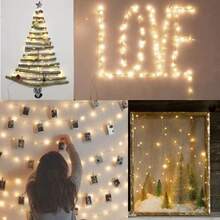 10M 100LEDs Guirnalda de Luz Led USB con Control Remoto para 8 Modos de Iluminación y Ajuste de Intensidad de Brillo (4, Blanco Cálido) - Blanco Cálido - Ver 5