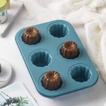 CHEF MADE 1 个 6 CPU 不粘 CANNELE 模具（黑色） - 黑色 - 查看 9