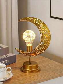 Đèn LED hình sao, mặt trăng, treo và cố định bằng sắt nhiều màu sắc, thích hợp cho lễ hội, sinh nhật, đám cưới, phòng ngủ, đèn trang trí đầu giường, đèn trang trí để bàn rỗng cho gia đình và quà tặng - Nhiều màu - Xem 13