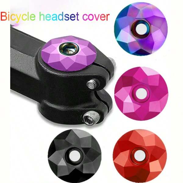 1pc Mountain Road Bike Top Cap Set, Personalized Modified Top Cap Accessories, Bicycle Parts, Christmas Gift(Styles In The Picture Are Shipped Randomly)