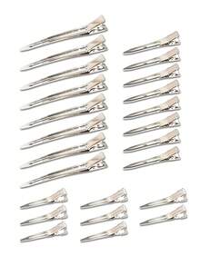 48个/24个/12个金属鸭嘴发夹，女士造型分区，银色长发发夹，鳄鱼夹卷发器，适用于厚发卷发棒，沙龙，DIY蝴蝶结，爪夹，发爪，发夹，发卡，发饰，头部饰品，女士发饰，发夹 - 彩色 - 查看 6