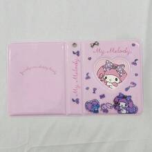 Anime Sanrios Hello Kitty Photo Album Kawaii Sanrio Cinnamorol Melody Kurome 3-Inch Storage Photo Album Cute Card Holder Mini Truck Accessories Cards Collect Toys