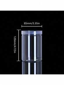 1 件塑料透明密封罐、密封谷物和谷物储存容器、厨房整理罐、家用储物瓶、多用途半透明塑料罐和可重复使用带盖容器，可有效整理您的厨房、厨房配件 - 透明 - 查看 9