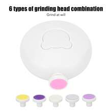 Cortauñas eléctrico para bebés, juego de limas para uñas, cortauñas para bebés con 6 cabezales de pulido. - Blanco - Ver 7