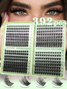 392 Personal Eyelash Book Cluster Extended False Eyelashes DIY At Home Cluster Eyelash Extended Makeup, Rzęsy, Rzęsy, Eyeliner Cluster, Cluster Eyelash, Naturalne, Puszyste Sztuczne Rzęsy, Odpowiednie Na Halloween, Boże Narodzenie, Makijaż