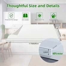 Tabla de cortar de acrílico gruesa mejorada, protección para encimera de cocina | Accesorio de cocina moderno | Tabla de acrílico resistente, tabla de cortar de cocina, alfombrilla protectora para encimera de cocina, protección de encimera de cocina de vidrio, almohadilla para encimera de cocina, tabla de cortar/cocina, tabla de cortar transparente, plegable, adecuada para encimera de cocina - Superficie antideslizante, resistente y fácil de limpiar