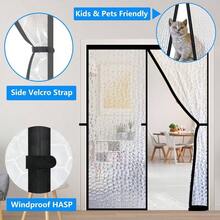 Magnetic Thermal Insulated Door Curtain, Waterproof EVA Door Cover, Fit Doors Size Up To 38x82Temperature Insulated Doorway Curtain Partition, Patio Self - Closing Doors Net Screen - Phù hợp với kích thước cửa 38"X82" - Xem 5