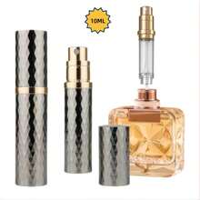 Perfume Travel Refillable Bottle,Bottom-Filling Perfumes Atomizer,Mini Cologne Dispenser, Portable Fragrances Sprayer Pocket Size Perfume Container For Women Men Cruise Trip Gift-F809SJ