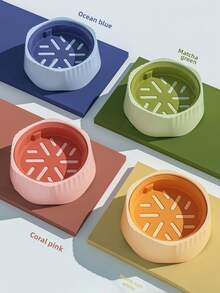 1 szt. (losowy kolor) przenośna miska na karmę dla zwierząt domowych, wielofunkcyjna miska dla psów/kotów, spowalniająca jedzenie i zapobiegająca zadławieniu, do karmienia i pojenia