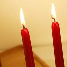 Suport de lumânare lung, colorat, în stil european, galvanizat, en-gros, fără fum și fără miros, pentru cină acasă