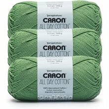 Premium Mercerized Cotton Yarn 3 Pack 173 Yards Each Soft Durable Knitting Crochet Thread Country Blue Color Quick-Dyeing Beginner Expert Use Scarves Blankets Home Decor Craft Projects - 草綠色 - 查看 1