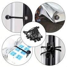 5/10/20 Dây đàn hồi chịu lực có thể điều chỉnh kèm bi nhựa - Phụ kiện cắm trại màu đen cho mọi mùa, dùng để cố định lều, cất giữ và vận chuyển - Đồ dùng dã ngoại có thể gấp gọn và bền, Dụng cụ sắp xếp cắm trại | Điều chỉnh chắc chắn, Dây có thể điều chỉnh | Phụ kiện cắm trại thiết yếu - Nhiều màu - Xem 8