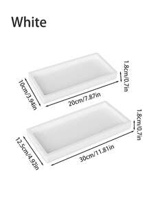 硅胶储物托盘 - 厨房水槽海绵储物托盘、创意免打孔梳妆台托盘、浴室托盘、珠宝托盘、珠宝收纳盒、储物收纳盒、厨房用品、整理和储存、浴室装饰、易于清洁 - 彩色 - 查看 12