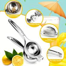1 Pcs Portable Kitchen Tool For Squeezing Oranges, Lemons, And Other Fruits, This Manual Juicer Is Compact And Practical For Home Use - 1 Pcs - View 3