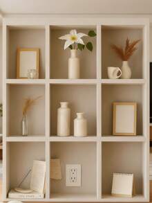 Vase en céramique blanche, décoration d'intérieur minimaliste et moderne, vase à herbes pour table à manger, étagère, porche et centre de table, style bois, vase/pot à fleurs de style bohème. Accessoires décoratifs minimalistes, décoration d'intérieur moderne pour salons et chambres à coucher, décoration centrale, cadeaux pour la fête des mères, cadeaux de remise des diplômes, décorations de mariage, vase en verre pour la décoration de la pièce