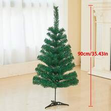 1pc Artificial Christmas Tree With Metal Frame (17.72in/47.24in/35.43in/59.1in/70.87in/82.68in) - Full Branch Assembly Without Lights, Stable For Indoor/Outdoor Home, Office And Event Decoration, No Power Required - Green - View 6