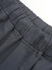 1 件青少年男孩休闲户外口袋卡通印花工装裤，春夏秋 - 灰色 - 查看 8