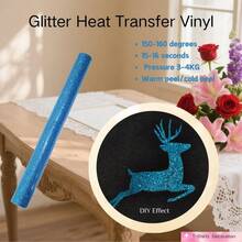 Glitter Heat Transfer Vinyl - Easy To Cut And - Multicolor - View 54
