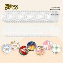 5/10/15/30pcs-DIY Badges Kit Button,Pins Clear Acrylic Design,Transparent Button Pins,Clamshell Button Pin Badges, Campus Name Display Frame, Photo Buttons For Crafts Supplies, Festivals Decorate Craft Supplies,Mini Clothing Crafts Transparent Pin, DIY Photo Button Make Your Own Button, Button Making Supplies - Multicolor - View 17