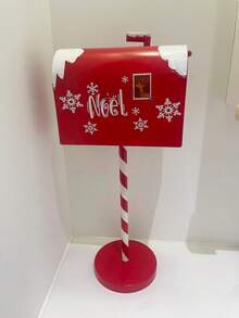 1pc Handmade Christmas Mailbox, Christmas Decoration, Adds Holiday Atmosphere Home Decor Christmas Decorations Room Decor
