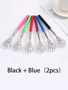 1PC Extendable Back Scratcher, Stainless Steel Portable Telescopic Rubber Handle Back Scratchers For Thanksgiving, Birthday, Christmas Gifts,School,Back To School,Travel,Travel Essentials,Home Essentials,Spa,Massage Tool,Massage,Massager,Spa - Multicolor - View 17