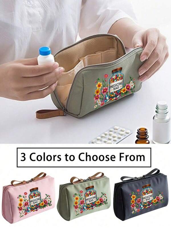 حقيبة الأدوية المحمولة، منظم الحبوب المدمج وحقيبة الإسعافات الأولية، تخزين الأدوية صديقة للسفر للاستخدام اليومي/الخارجي/السفر، ضرورية للمستخدمين المهتمين بالصحة والمتنقلين، ملحق طبي لا غنى عنه، حقيبة أدوية صغيرة متعددة الوظائف من القماش، محمولة وطقم الإسعافات الأولية المحمول، حقيبة أدوية للسفر والرحلات الخارجية، حقيبة تخزين الأدوية الطارئة للسكن الجامعي (متعددة الألوان اختيارية) منظم الأدوية للسفر للضروريات الأساسية للإسعافات الأولية