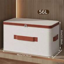 1PC Bedroom Clothes Storage Box, Household Covered Storage Box, Clothes And Blankets Sorting Box, Miscellaneous Storage Artifact - 42L - View 7