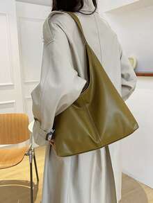 2025 大容量单肩托特包，简约百搭时尚休闲女士手提包