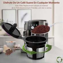 4 Pcs Cápsula de café Recargable,Cápsulas Reutilizables,filtro de café reutilizable ,Tazas de café K Recargables Universales,Compatible con  2.0 y 1.0, serie MINI PLUS - 1 - Ver 7