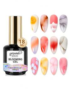 GELPOLISH 18ml 绽放凝胶指甲油套装 - UV/LED 大理石花卉印花美甲套装，带来扩散效果 | 美甲礼品套装，适合女士沙龙居家使用 - 無色 - 查看 1