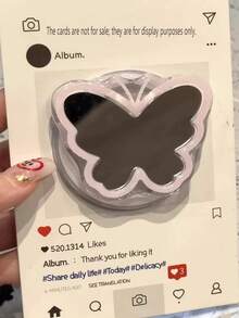 1 chiếc giá đỡ điện thoại từ tính hình ngôi sao và hoa dễ thương, có gương, phù hợp với MagSafe, giá đỡ để bàn có thể điều chỉnh (Lưu ý: Có một lớp màng bảo vệ trên mặt gương, bạn có thể bóc ra để hình ảnh phản chiếu rõ hơn) - Nhiều màu - Xem 7