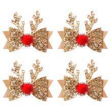 1/2/4 件宠物狗猫鹿主题发夹，适合日常使用/圣诞节 - 彩色 - 查看 12