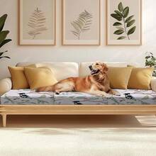 HANDONTIME 8Pcs Patio Cushion Covers Stretch Outdoor Couch Cover Cushions Outdoor Furniture Waterproof Patio Furniture Cover Pets Sofa Covers Washable (Khaki,Cover Only) - C:chi nhánh Chim - Xem 5