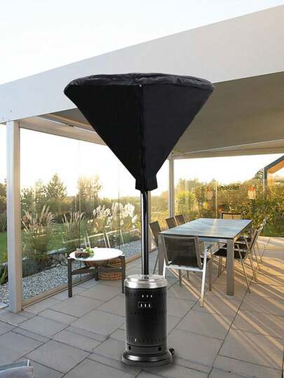 1pc Outdoor Winter Patio Heater Cover, Waterproof Umbrella-Shaped Sunshade Protector