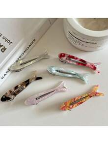 1 pieza Pinza de pelo con diseño de pez pequeño, pinza de cocodrilo, pinza para flequillo, pinza para el cabello, accesorio de cabello versátil y elegante, adecuado para uso diario, escuela, vacaciones en la playa, trabajo, transporte, fiestas, cumpleaños, regreso a clases, salidas, clips para el cabello, pasadores de cabello