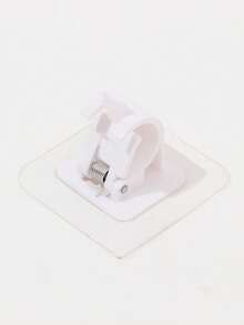 8/20 件自粘式窗帘杆支架免钻窗帘杆支架免钻免钉可调节窗帘杆挂钩适用于浴室厨房家居浴室酒店（黑色/白色/透明）