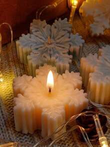 Christmas Candle Molds, Xmas Silicone Resin Mold - Tree, Snowflake, Gingerbread Man, Elk, Perfect Christmas Gift For Friends, For Home Party Room Table Decorations, Holiday Candle Making, Handmade Soap, Chocolate - White - View 6