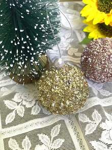 4 buc - Ornamente de Crăciun cu globuri, Decorațiuni de Crăciun, Globuri de Crăciun, Decorațiuni de nuntă, Petrecere, Sărbători, Decorațiuni de masă pentru brad mic