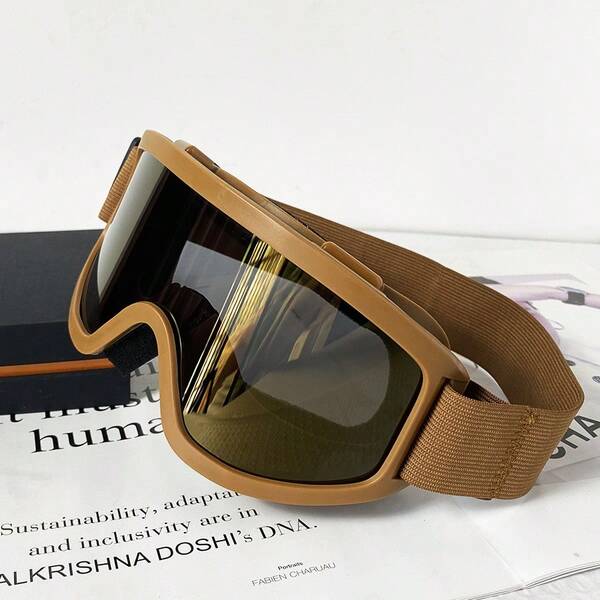 New Large Frame Skiing/Cycling/Mountaineering Anti-Wind Goggles For Men, Anti-Wind & Anti-UV Ski Goggles Easy Comfort Casual Outfits Outdoor Cycling Glasses